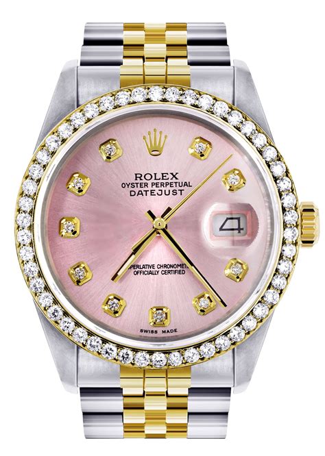 rolex datejust pink gold